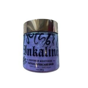 Inkaline Tattoo Afercare Balm 8oz Jar New Sealed 100% Natural New Sealed